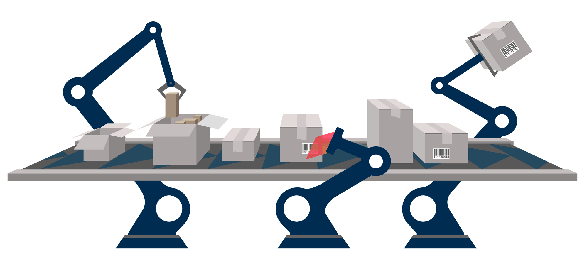 Packaging machine with labelling