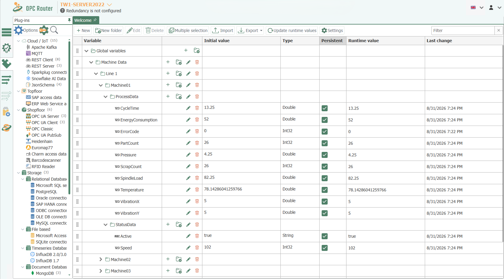 Variable Overview_en New variable management in OPC Router